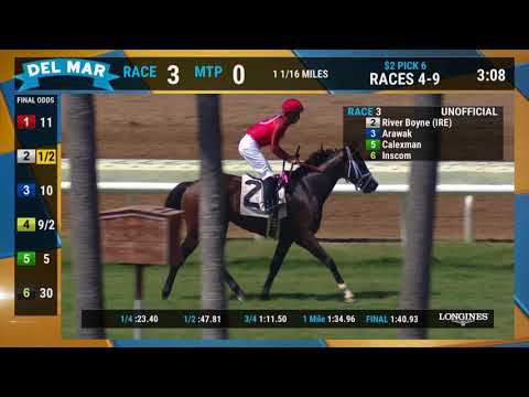 River Boyne (IRE) Wins La Jolla Handicap (Grade III) Race 3 at Del Mar 8/05/18