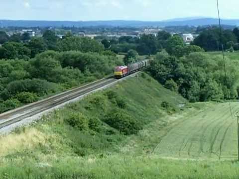 60063 with 6M86 climbs slowly out of Shrewsbury, past Hencott
