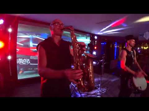 Sax & Percussion - Live from Night Party - Saxophonist, Dj, Drummer improvisation
