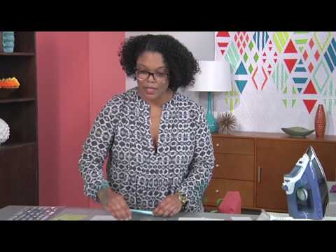 Learn how to design a quilt with half-rectangle shapes on Fresh Quilting with Latifah Saafir (110-1)