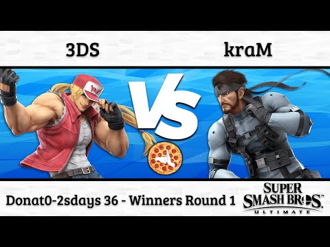 Donat0-2sdays 36: 3DS (Terry, Incineroar) vs kraM (Snake) - Winners Round 1