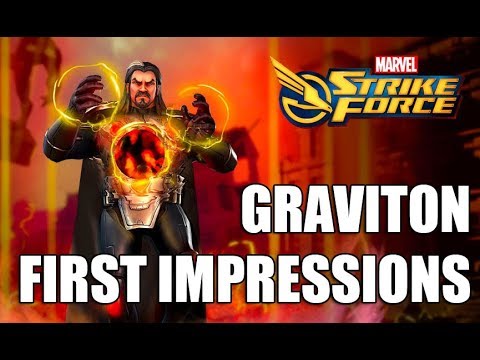 Graviton Rank up, First Impressions & Gameplay - Marvel Strike Force