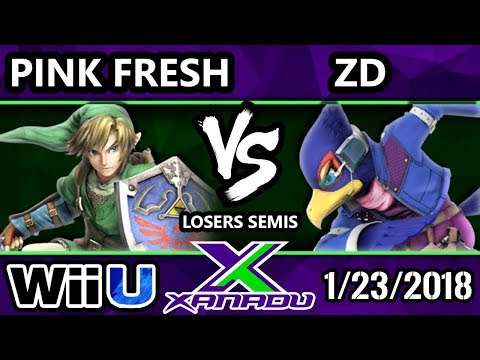 S@X 238 Smash 4 - VGBC | Pink Fresh (Link, Captain Falcon) Vs. ZD (Falco) - SSB4 Losers Semis