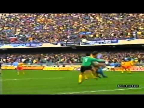 Serie A 1988-1989, day 19 Napoli - Lecce 4-0 (2 Carnevale, De Napoli, Alemao)