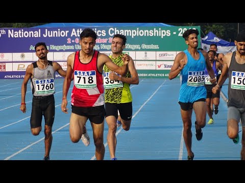 800m U-20 Boys Final 35th  National Junior Athletic Championship 2019