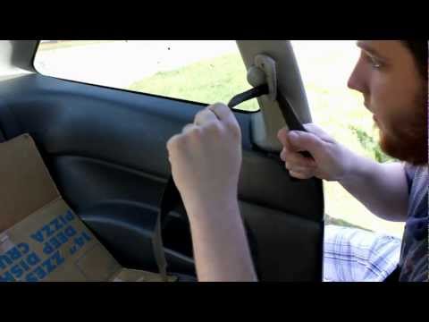 How to unlock seat belt retractor