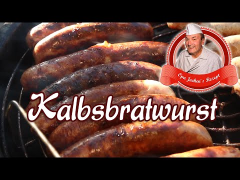 Kalbsbratwurst selber machen - Bratwurst mit Ei und Milch - Opa Jochens Rezept