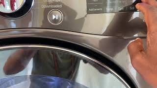 How to set LG thinQ washer dryer to dry only