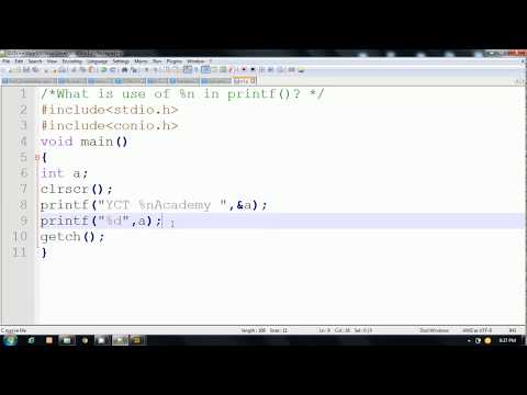 C Programming The First C Language Program Part 1