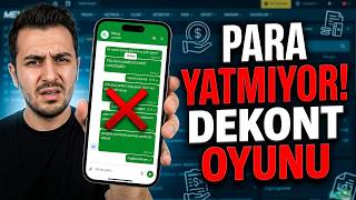 Melbet Para Yatırma Sorunu! | Yatırım Düşmedi & Dekont Oyalaması (Canlı Kanıt)