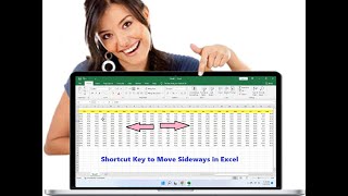 Shortcut Key to Move Left Right (Sideways) in MS Excel Sheet