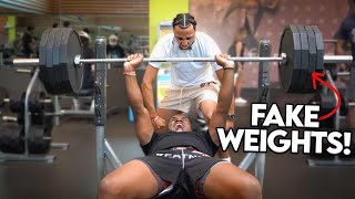 Fake Weights in the Gym Prank!