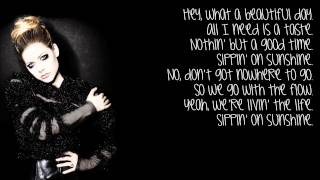 Sippin&#39; On Sunshine - Avril Lavigne (Lyrics)