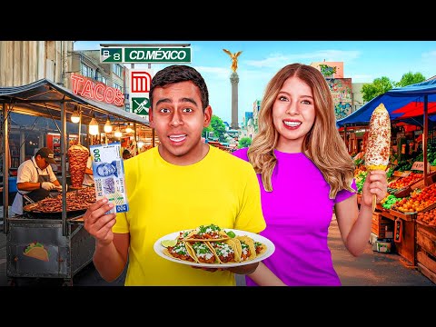 24 HOURS EATING ONLY STREET FOOD in MEXICO CITY