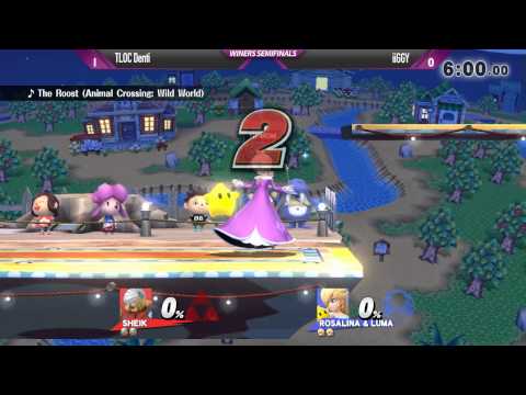SW13 Smash Wii U - TLOC Denti (Sheik) vs iiGGY (Rosalina) - Winners Semifinals