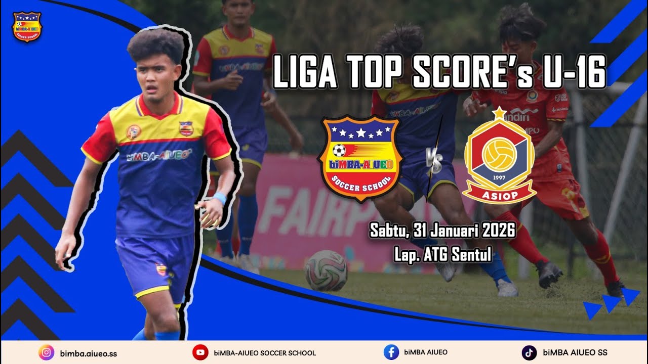 LIGA TOPSKOR JAKARTA U -16 | PEKAN 3 | biMBA AIUEO SS VS ASIOP