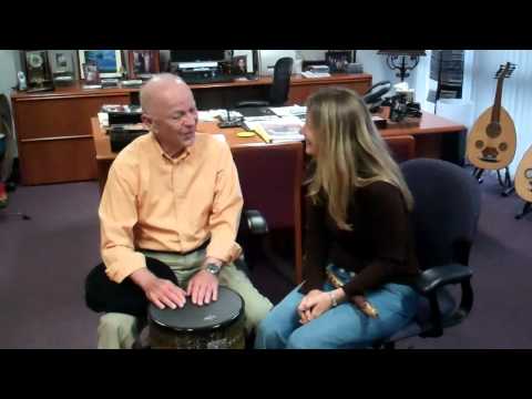 Remo Belli jams with Christine Stevens on Music Therapy Drumming with Comfort Sound Technology