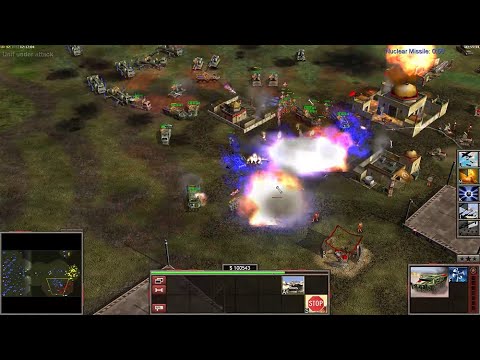 China Infantry 1 vs 7 GLA Toxin in Command & Conquer Generals Zero Hour - HARD