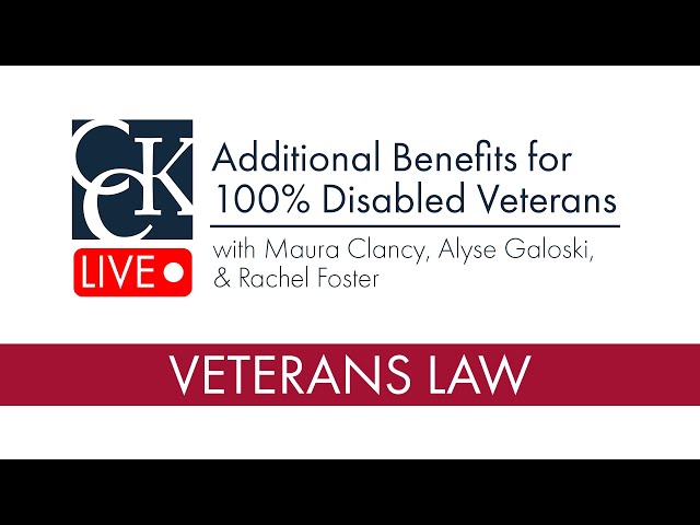 Additional Benefits for 100% Disabled Veterans