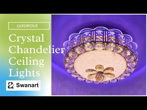 Swanart peacock chandeliers round ceiling lights and lamps (...