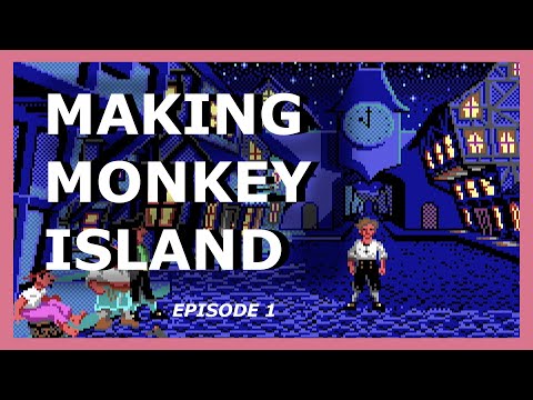 MAKING MONKEY ISLAND Ep 1 Point and Click Character Controller, Simple Collisions, Perspective Trick