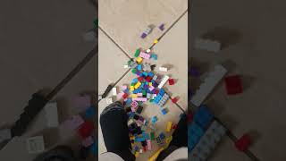 2 minutes of walking on LEGOs ASMR #asmr #viral #trending #lego @LEGO