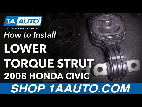 How to Replace Lower Torque Strut Engine Mount 06-11 Honda Civic