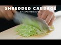 Vegetable Cutting Skills How To Make Shredded Cabbage By A Japanese Chef