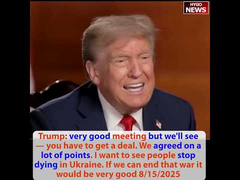 Trump: 3 hrs very extensive, now really up to Zelensky; Putin CONFIRMS war not happened under Trump
