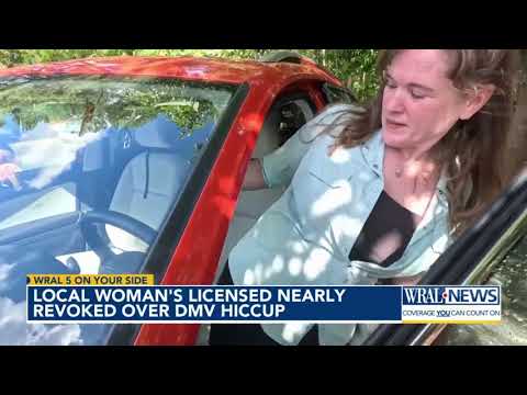 On WRAL at 6: Local woman's licensed almost revoked over DMV's mistake
