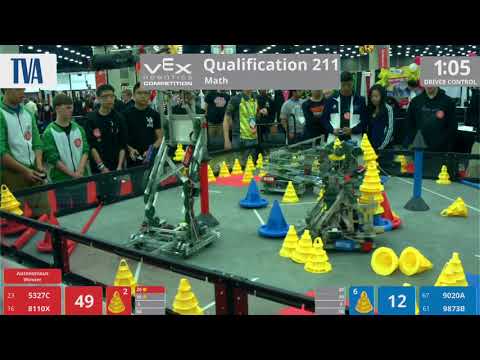 2018 VRC Math Q211 - 5327C 8110X vs 9020A 9873B - 95 to 76