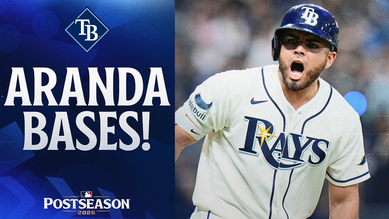 Jonathan Aranda CRUSHES a 107.1-mph homer for his 1st POSTSEASON HOME RUN! 💪🔥 | MLB Highlights