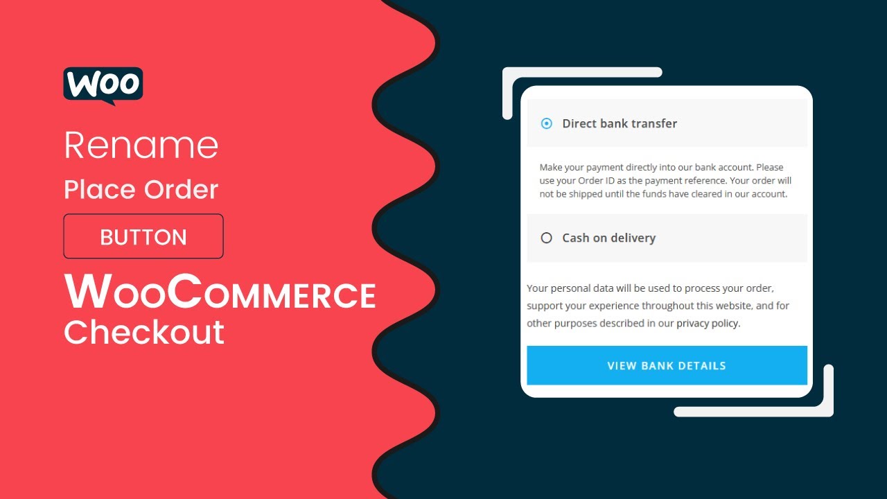 How to Change Place Order Button Text Based on Payment Gateways at WooCommerce Checkout Page