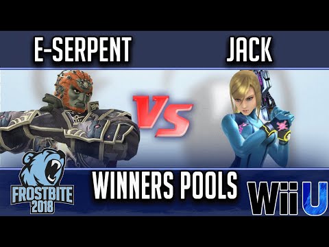 Frostbite 2018 Smash 4 Singles  WINNERS POOLS -  E-Serpent (Ganondorf) vs  Jack (ZSS)