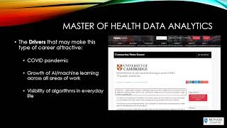 Why pursue a career in Health Data Analytics?