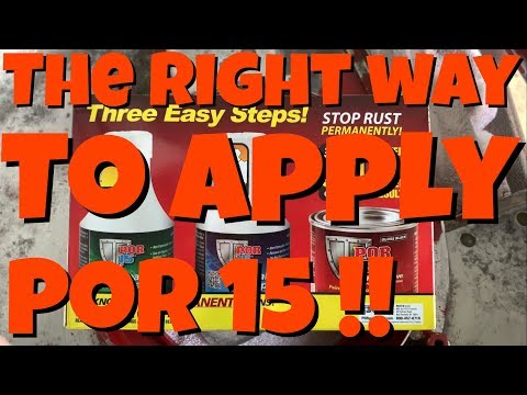 How To Apply POR-15 On Lawnmower Deck - Gloss Black Stop Rust Kit POR15 | NIBI