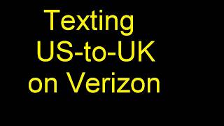 Verizon Free Text Message to UK