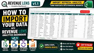 How to Import Your Data into RevenueLens Analytics Dashboard v1.1