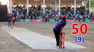 50 Runs Required in Last 9 Balls BIG Thrilling Cricket Match || Fantastic Performance Young Talent