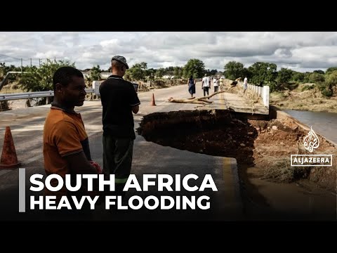 South Africa flooding: Heavy rainfall cuts off communities across region