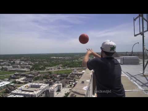 the world's highest basketball shot
