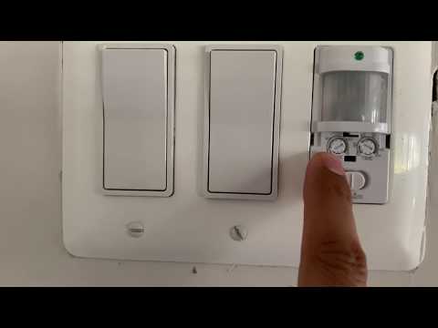 Sensky BS033C 110v Motion Sensor Light Switch, 180 Degree View Occupancy Sensor Switch, Wall Sensor Switch Light Sensor,Single Pole (Neutral Wire Required), White video review thumbnail