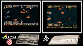 A500 vs Atari ST : BLOOD MONEY (Side by side comparison)