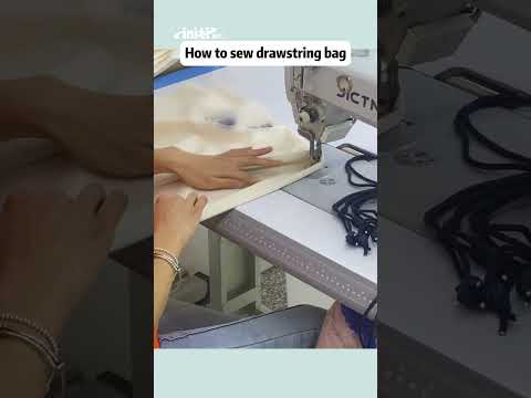 How to sew a drawstring bag