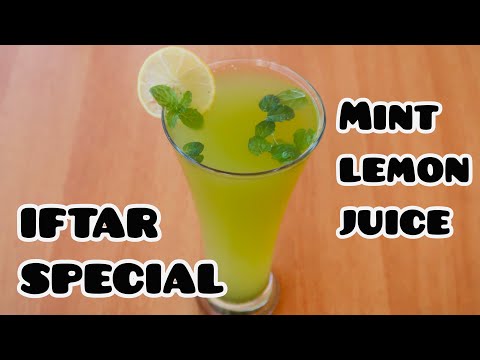 Refreshing Mint Lemon Drink (RAMADAN SPECIAL) | Iftar Special Lemon Juice Recipe #MintLemonDrink