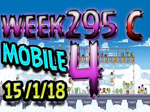 Angry Birds Friends Tournament Level 4 Week 295-C  MOBILE Highscore POWER-UP walkthrough