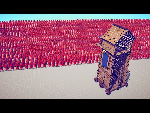 SUPER TOWER 🔥 vs ⚔️ 200x MELEE ARMY / Totally Accurate Battle Simulator ( TABS )