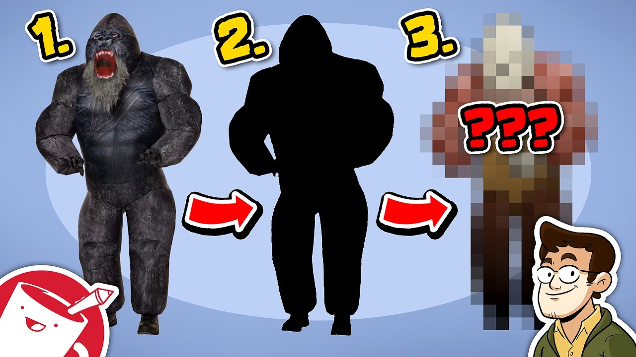 Halloween Costume Silhouette DRAWING CHALLENGE (With Caldwell Tanner!)