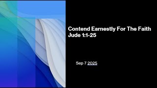 Contend Earnestly