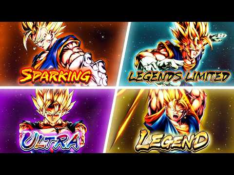 Using EVERY Rarity Vegito in Dragon Ball LEGENDS!